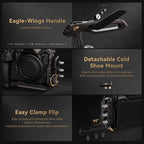 SmallRig Night Eagle Z8 Camera Cage Kit for Nikon Z 8, Aluminum Alloy Full Camera Cage, with Quick Release Plate for Arca-Swiss and Cold Shoe Mount for Microphone and Light - 4317