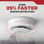 Kidde Smoke Detector for Home, 10-Year Battery Powered, Voice Alerts, LED Light Notifications, 3-Pack