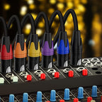 AuxLink XLR Cables, Banlaced XLR Cable Male to Female 75ft 2Pack Mic Cable Gold-Plated 3-Pins, XLR Speaker Cables Compatible with Microphones, Stage Lighting, Speaker Systems and More