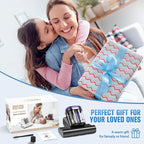 Bed Vacuum Cleaner Mattress Vacuum Cleaner,16Kpa Powerful Handheld Vacuums with UV-C Light & Double Dust Cup & High Heating & Ultrasonic & Anion for Bed Sofa
