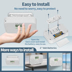 Carbon Monoxide Detector Powered by AA Battery (not Included),CO Monitoring Alarm with LCD Display Screen, Used for Home Basement Kitchen, Hotel Garage, Bedroom, Living Room Voice Alarm 3 Pack