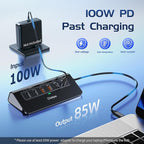 intpw P9R PRO USB C Hub Ethernet, 10Gbps USB C Docking Station 10-in-1 with 4K@60Hz HDMI, Type-C & 2 USB A 3.2 Data, LAN, 2 USB A 2.0, PD 100W, SD/TF Ports, Powered USB Hub for Laptop, iPhone 17, Mac