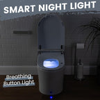 Casta Diva Smart Toilet, Wider Bidet with Heated Seat, Auto Open/Close, Warm Water, Foot Sensor Auto Flushing, Modern Japanese Toilet for Bathroom with Remote Control 1.28GPF(CD-K010)
