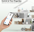 WHOY Dehumidifier for Basement 6,000 Sq Ft, 120 Pints Max. Smart Compressor,Intelligent Humidistat, Smart App-Controlled with Darin Hose And App Control for Basement, Bathroom,Living room,Bedroom,Home