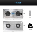 240 CFM Crawlspace Vent Fan, With Thermostat,Humidistat, Crawlspace Fans, For Moisture Reduction, Radon Mitigation, Freeze Protection , Ideal for Basement, Attic, Crawl Space Fan Vent(Natural color)