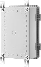 Gratury Junction Box, IP67 Waterproof Plastic Enclosure for Electrical Project, Hinged Grey Cover, Includes Mounting Plate and Wall Bracket (Grey Cover, 11.4"×7.5"×5.5")