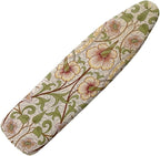 ZCFYGDX William Morris Art Ironing Board Covers,Stain Resistant & Anti-Scorch Elastic Edges Nylon Buckle Straps Hook & Loop Fastener Strap,Easy Install of Protective Decorative Cover 17x49 Inch