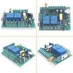 Motor Wireless Remote Control Switch AC 85V 110V 220V 250V 10A High Power Door Electric Curtain Remote Forwards Reverse, Wide Voltage 85V-250V 433MHz RF Remote Control Relay ON/OFF (2X Control 433MHz)