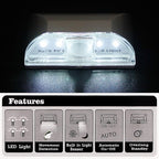 SENHAI 2 Pack Keyhole Light, Infrared IR Wireless Door Lock Lamp, Auto Sensor Motion Detector, 4 LED Bulbs