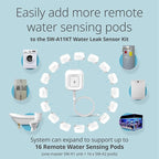 D-Link Add-on Remote Battery-Powered Water Leak Sensing Pod, Long-Range, Compatible Only with SW-A11KT, Single and Multi-Pack (SW-A2)