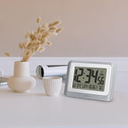 La Crosse Technology 513-88907-INT Digital Atomic Clock with Temperature - Cool Gray/Silver