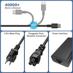 QIOUZW 2025 New Slim 65W 60W USB C Laptop Charger Compatible with Dell Latitude 5420 5440 5520 7420 7370 7275 XPS 13 9360 9365 9370 9380 Chromebook 3100 3400 Type C AC Adapter Power Supply Cord