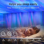 ELITUN Star and Aurora Night Light, Dual Effect Moon Galaxy Projector for Bedroom, 14 Colors with White Noise, Timer & Remote Control, Gifts for Girls, Boys, Adults, Christmas, Birthday