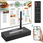 Advertising Media Player USB Video Player for Digital Signage or TV, Wireless Display Adapter with Screen Mirroring, Screen Rotation, Photo Share Function, Looping and Auto Playback& Easy Setup