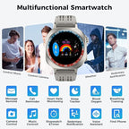 Soudorv Smart Watch, 2026 AMOLED 1.43" Smartwatch for Men Women(Answer/Make Call), 60 Days/130+ Sports/Flashlight, Heart Rate/Sleep Monitor, IP68 Waterproof Fitness Activity Tracker for Android iOS