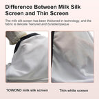 Projector Screen TOWOND 150 inch Projection Screen Indoor Outdoor Washable Anti-Crease 16:9 HD Rear Front Movies Screen for Home Theater Office