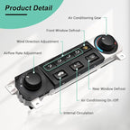79600-S84-A01ZA Heater Climate Control Switch Compatible with 1998-2004 Honda Odyssey, 1998-2000 Honda Accord 2.3L L4/3.0L V6 AC Control Panel, 79600S84A01ZA 599-268 HVAC Control Panel