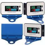IPX7 Waterproof Battery Monitor with Bracket 7-100V,Car Motorcycle Golf cart Battery Meter Digital Display Capacity Remaining Capacity Percentage Tester with Buzzer Alarm and Temperature