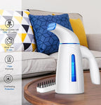 OGHom Steamer for Clothes, Handheld Clothing Steamer for Garment, 240ml Big Capacity 700W Portable Travel Steam Iron (Blue)