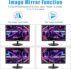Suprlipy 19 inch FHD Small IPS Monitor LCD Display Screen 1440x900 60Hz 16:10 with HDMI BNC VGA AV USB Input Built-in Lounspeakers for CCTV Security Camera DVR PC RasPi
