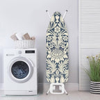 ZCFYGDX William Morris Art Floral Ironing Board Cover Decor, Resist Scorching & Staining, Easy Install Resistant Elastic Edges,3 Nylon Buckle Fasteners Straps,Relaxing Breathable Ironing Experience L