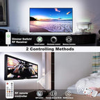 MY BEAUTY LIGHT White LED Strip Lights, 16.4ft Dimmable LED Light Strip with RF Remote, 300 Bright 6500K 2835 LEDs, Strong Adhesive LED Tape Light with Timing Mode for Mirror Bedroom Kitchen Cabinet
