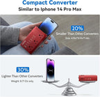 DOACE 350W Voltage Converter, Ai 220V to 110V Converter and 50Hz to 60Hz Transformer, Power Convert Adapter Combo US to AU, UK, European Travel Plug Adapter for Hair Straightener Laptop Cell Phone