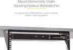 StarTech.com 3U 19" Wall Mount Vertical Rack Bracket, Wall Mount Patch Panel Bracket for Data/AV/IT/Computer Equipment, 3U Rack for Cabinet or Server Room, Supports 150lb (68kg) , TAA (RK319WALLV)