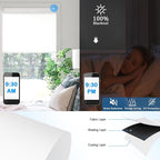 COOLWINDS Motorized Blinds with Remote Cordless Automatic Motorized Shades Custom Blinds for Windows Smart Curtains Compatible with Alexa Google Home(Blackout Ivory White,W70 x H72in)