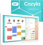 Cozyla Mate Calendar+ 2: 24" Digital Calendar Wall Touch Screen Chore Chart Customizable Dashboard Smart Electronic Display for Family Schedules Meal Plan All App Support Wall Mount Planner for 2026