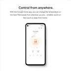 Google Nest Thermostat - Smart Thermostat for Home - Programmable Wifi Thermostat - Snow