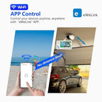 DieseRC 4x1 Channel WiFi Smart Switch with 1x Bluetooth Transmitter, DC 5V 12V 24V Passive Output Relay Module Ewelink APP WiFi Control Compatible with Alexa/Google Home, Inching/Self-Locking Switch