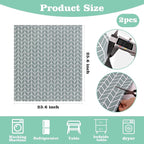 Actvty Washer and Dryer Covers for the Top, 2 Pieces 25.6'' x 23.6'' Washer Dryer Top Protector Mat, Diatomite Rubber Washing Machine Top Covers Non-Slip Scratch Protection Dust-Proof