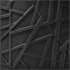Art3d 20 Pack Decorative 3D Wall Panels, 19 Sq.Feet PVC Interior Wall Décor, 11.8"x11.8", Black