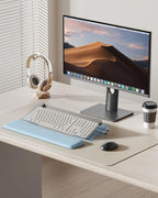 Laborio Computer Keyboard Stand for Desktop, Ergonomic Keyboard Wrist Rest 2-Level Height Adjustment, Non-Slip Key Board Riser Pad for Office, Gaming, and Home Desks