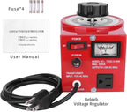 Beleeb Voltage Transformer 5 Amp Auto AC Variable Voltage Regulator,500VAC Max,120VAC Input, 0-120V/130VAC Output