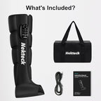 Nekteck Cordless Leg Compression Massager, FSA Eligible Massage Tools for Circulation and Pain Relief, Rechargeable Portable Full Leg Boots, Gifts for Mom Dad Men Women, HSA Eligible, Single Unit