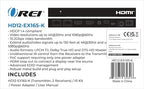 OREI 4K 1x2 HDMI Over ethernet Extender Splitter Over CAT6/7 ethernet Cable 4K@30Hz up to 165 ft - 1 in 2 Out, 1080P@60Hz Upto 230 ft, PoC, IR Control, EDID, HDMI Loop Out (HD12-EX165-K)