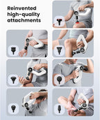 BOB AND BRAD D6 Pro Plus Massage Gun with Heat, 16mm Deep Tissue Percussion, FSA Eligible Professional Muscle Gun for Athletes, HSA Massager with 85lbs Stall Force for Back Pain Relief