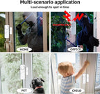 Security Door Window Alarm, Wireless Sensor Door Window Burglar Alarm, Door Alarms for Kids Safety, Easy Installation Doorbell Alarms for Office House Window Pool (8 Pack)