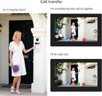Wired Video Doorbell Apartment Intercom System, 1080P Doorbell Camera, 7-inch Touch Screen, Night Vision, Remote Unlock, Two-Way Intercom for Villa, Home, Office, with 1 Camera and 2 Monitors