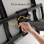 Mounting Dream Long Arm TV Wall Mount for 37-75 Inch TV, Corner TV Wall Mount with 32” Long Extension, Full Motion TV Mount Swivel & Tilt, Fits Max VESA 600x400mm,100 lbs, 16”,18”,24” Studs MD2285-LA