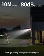 IHOXTX Security Cameras Wireless Outdoor, Flood Light Solar Cameras for Home Security, Home Camera with Color Night Vision, PIR Human Detection, 2-Way Talk, IP66 Waterproof, SD Card/Cloud Storage
