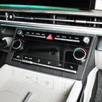 YOUTOOCAR Climate Control Panel Trim Frame Cover Compatible with Hyundai Santa Fe 2024–2025 Accessories (Wood Grain)