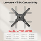 IWORKBOARD 43 50 55 inch Full Motion Corner TV Wall Mount for Most 32-60" TVs, Articulating Swivel Tilting TV Wall Mount Bracket, up to 77 lbs, VESA 400x400mm, Single Stud