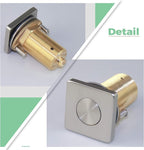 KANARY ALL Brass Square Air Switch Button for Sink Top Counter Top Garbage Disposal Part (Brushed Nickel)