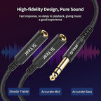 SiYear 1/4" Splitter Cable, 6.35mm TRS to Dual 1/4 inch Female Stereo Y Headphone Splitter Cable for Studio,DJ,Amplifier,Karaoke, Live Sound Systems etc(30cm /2PACK)