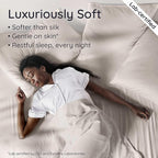 Bambaw 100% Viscose Derived from Bamboo Fitted Sheet Queen Size, Cooling Fitted Sheet Only, 16’’ Deep Pocket Sheets with Corner Straps, Queen Size (Sand)