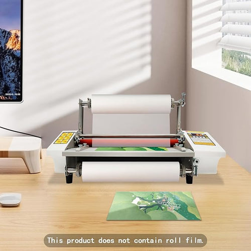 13 inch Laminator Machine Hot and Cold Roll Laminator 110V Digital Thermal Laminating Machine for A3/A4 Paper Single/Dual-Sided Lamination for School, Office, and Commercial Use