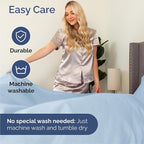 Cal King Size 4 Piece Sheet Set - Comfy Breathable & Cooling Bed Sheets Set - Hotel Luxury Bedding for Women, Men, Kids, Teens, Boys & Girls - Deep Pockets, Soft, Wrinkle Free - Oeko-Tex - Sky Blue